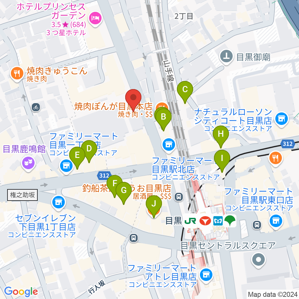 弦楽器専門店シレーナ周辺のカフェ一覧地図