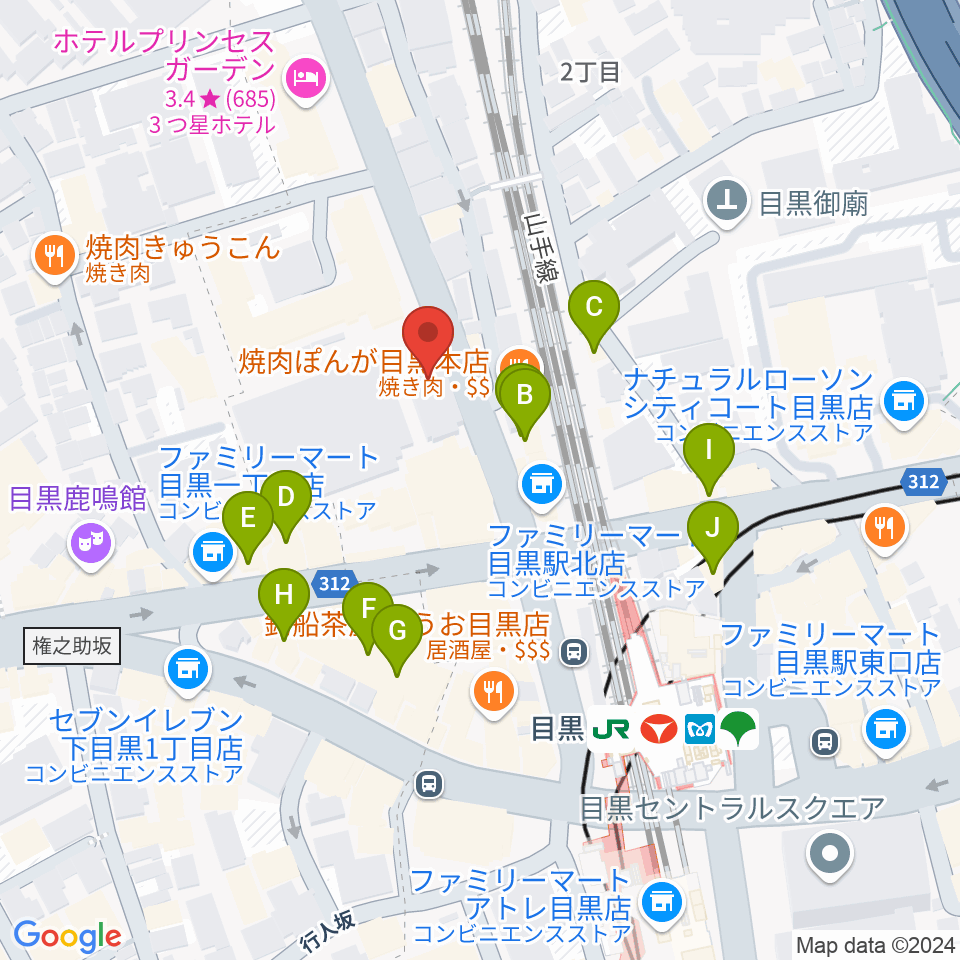 弦楽器専門店シレーナ周辺のカフェ一覧地図