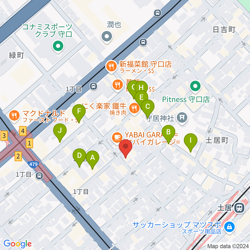 Studio Orque周辺のカフェ一覧地図