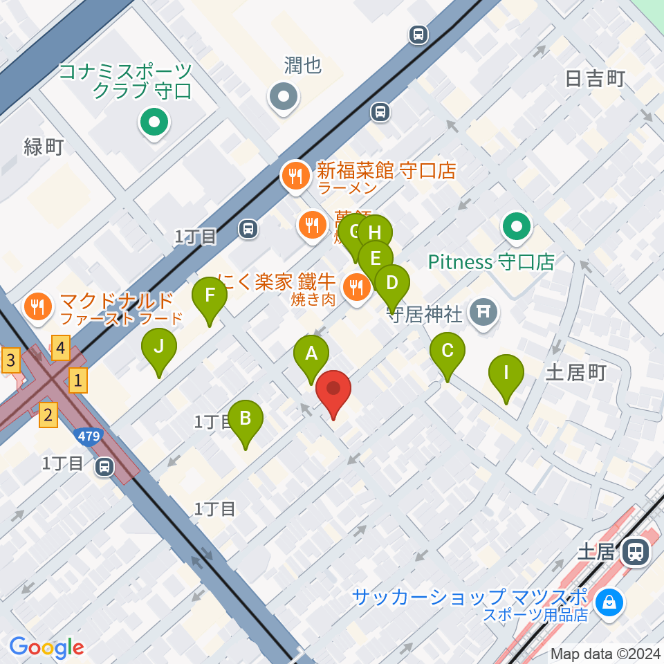 Studio Orque周辺のカフェ一覧地図