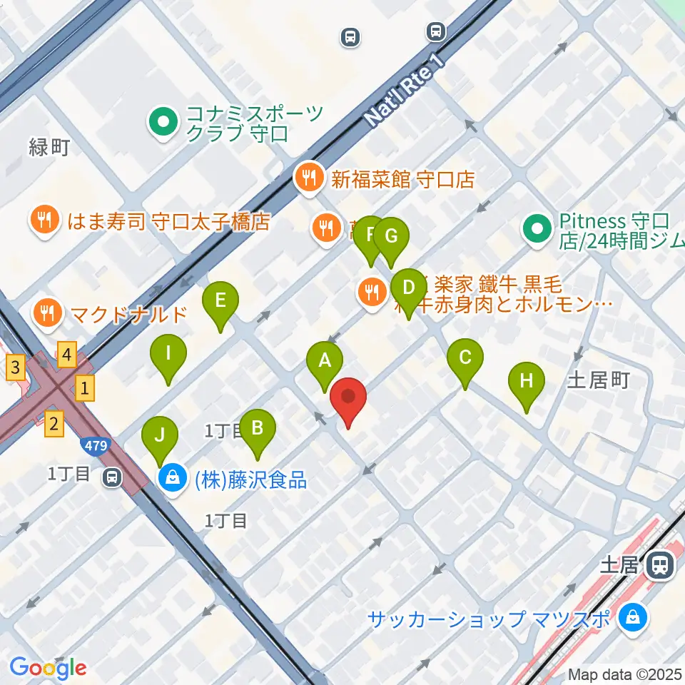 Studio Orque周辺のカフェ一覧地図