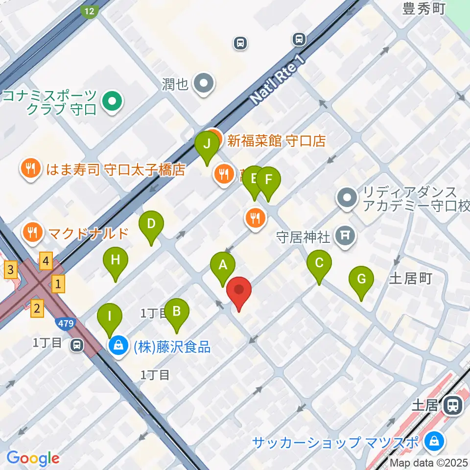 Studio Orque周辺のカフェ一覧地図