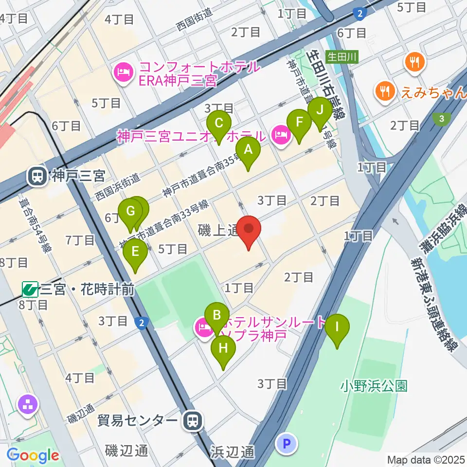 ケイステイション周辺のカフェ一覧地図