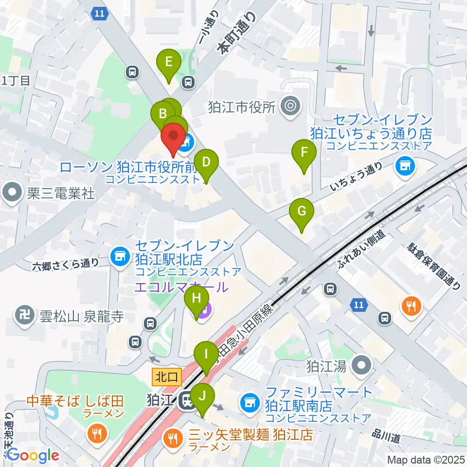 狛江add9th周辺のカフェ一覧地図