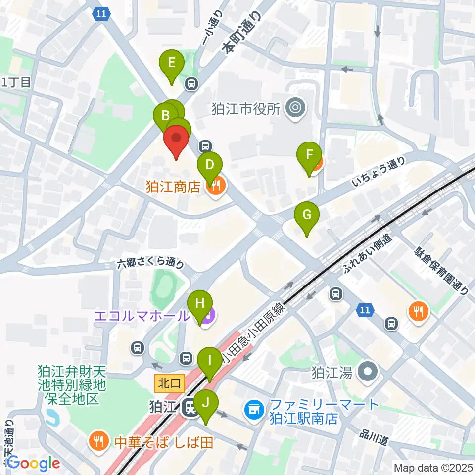 狛江add9th周辺のカフェ一覧地図