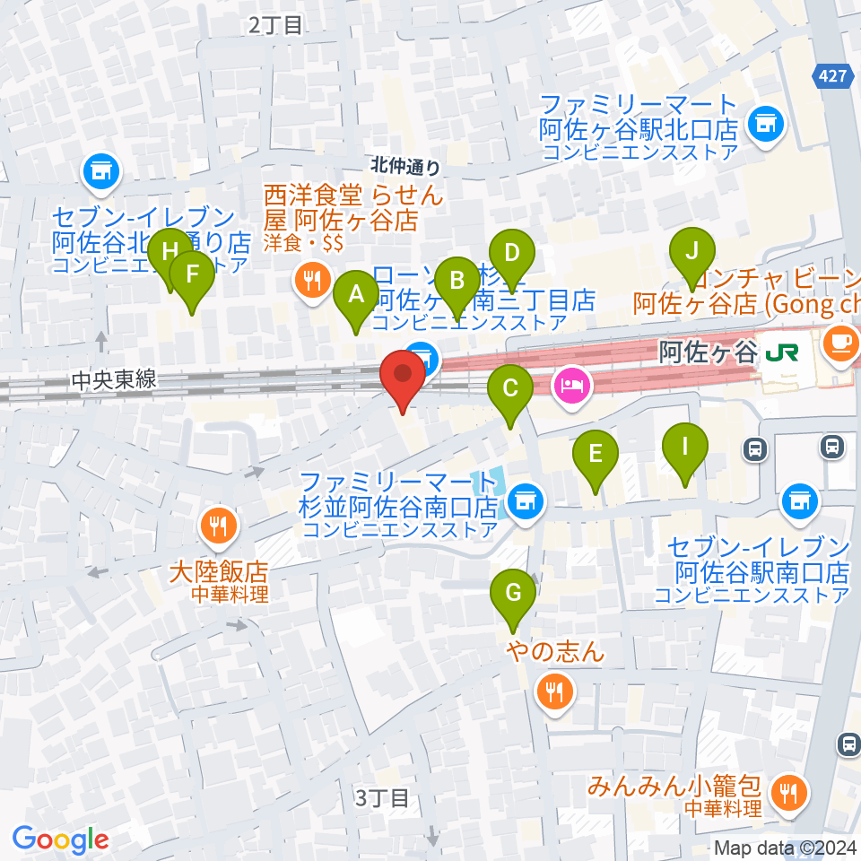 ONE VIBES周辺のカフェ一覧地図