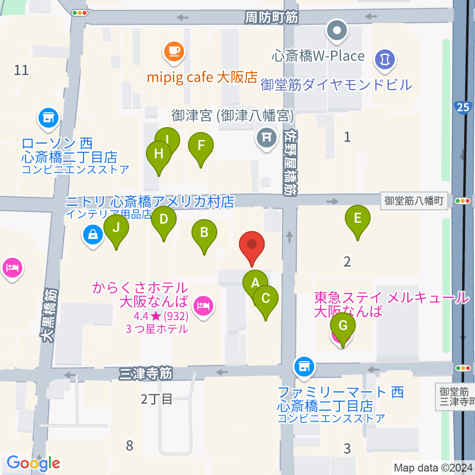 Bar菩南座（ぼなんざ）周辺のカフェ一覧地図