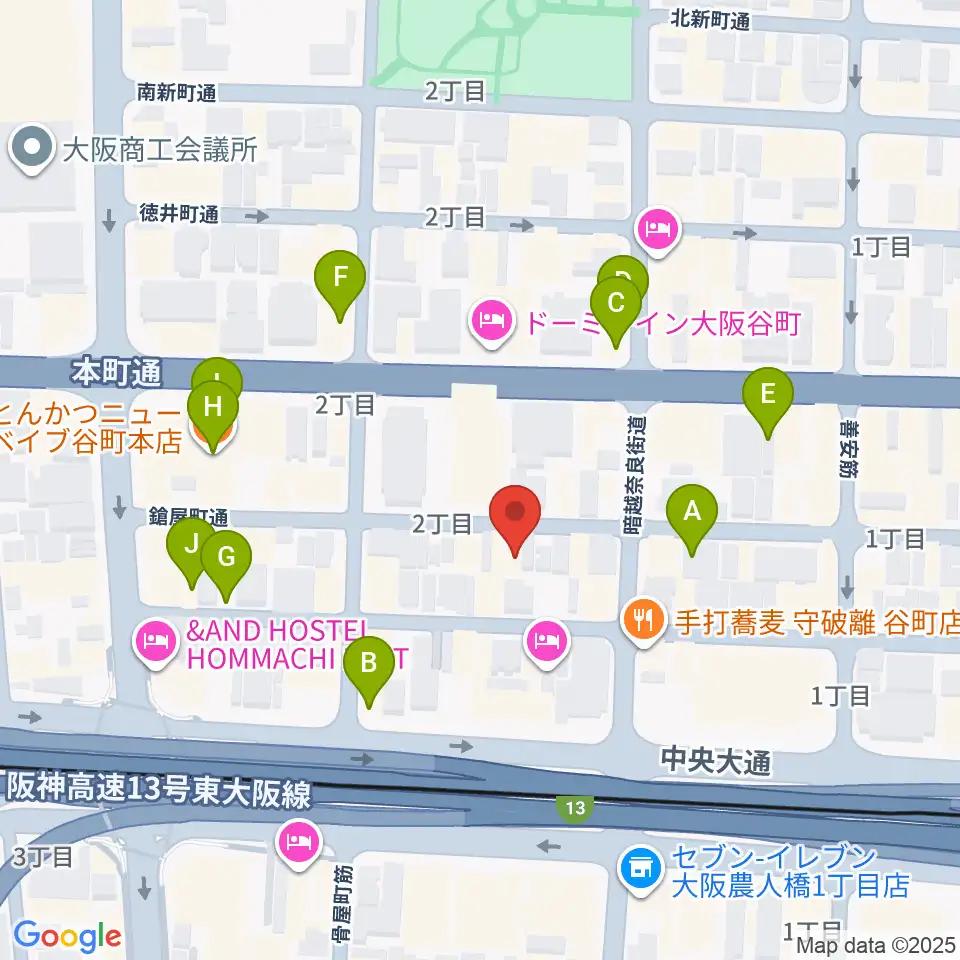Hit Studio TANIYON周辺のカフェ一覧地図