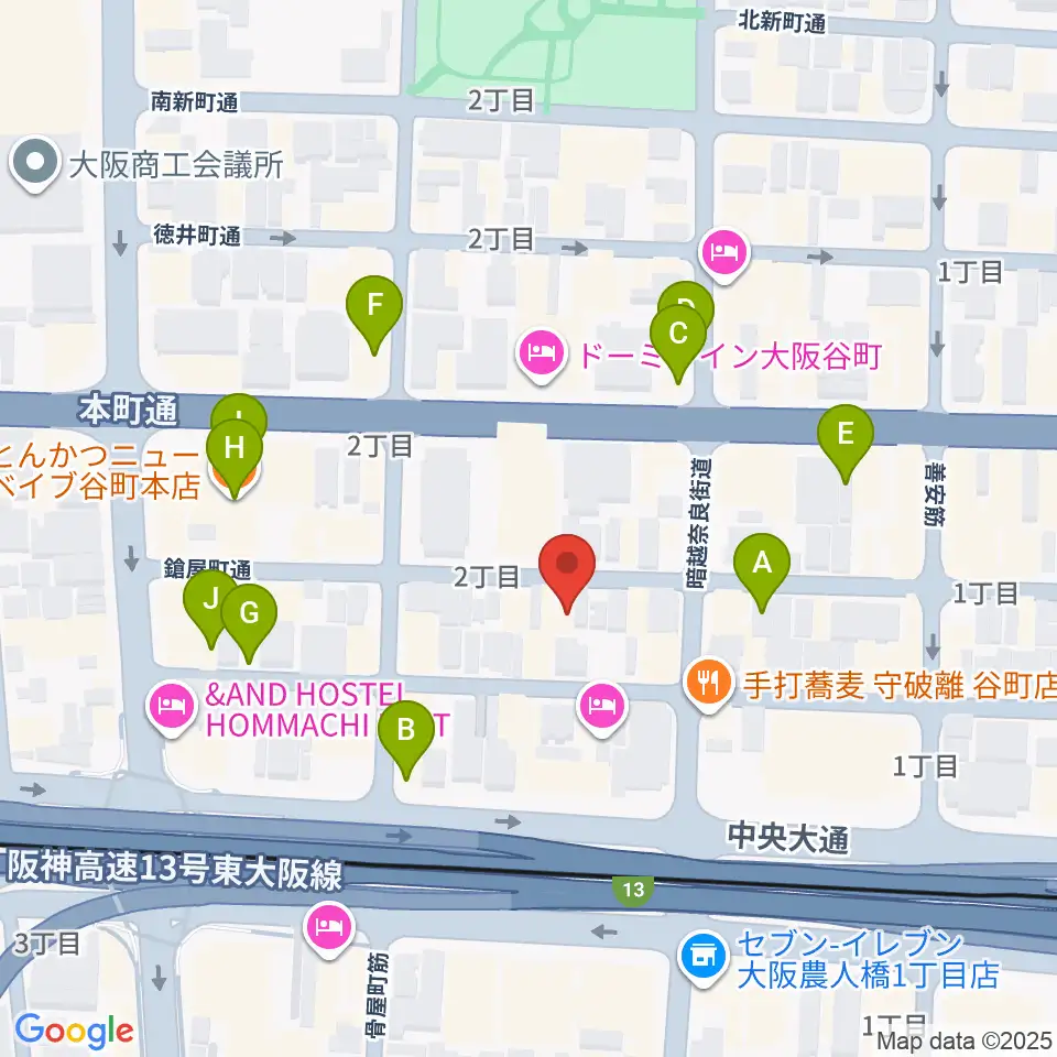 Hit Studio TANIYON周辺のカフェ一覧地図