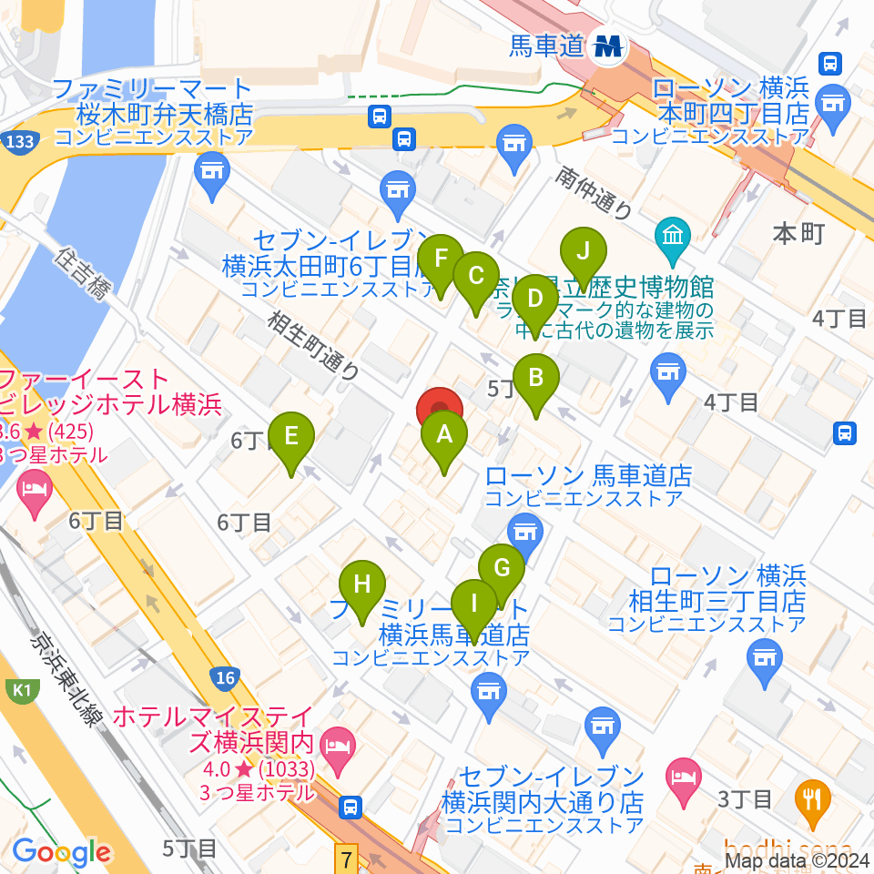 上町63周辺のカフェ一覧地図