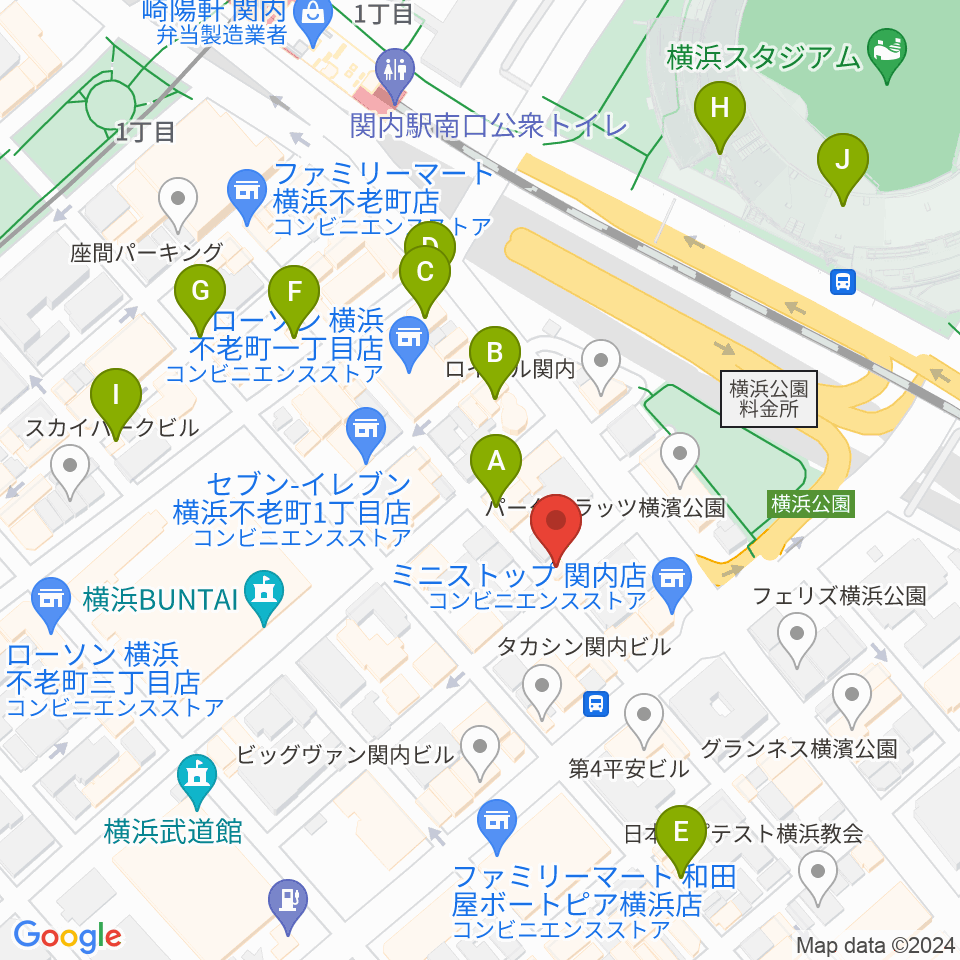 STORMY MONDAY周辺のカフェ一覧地図