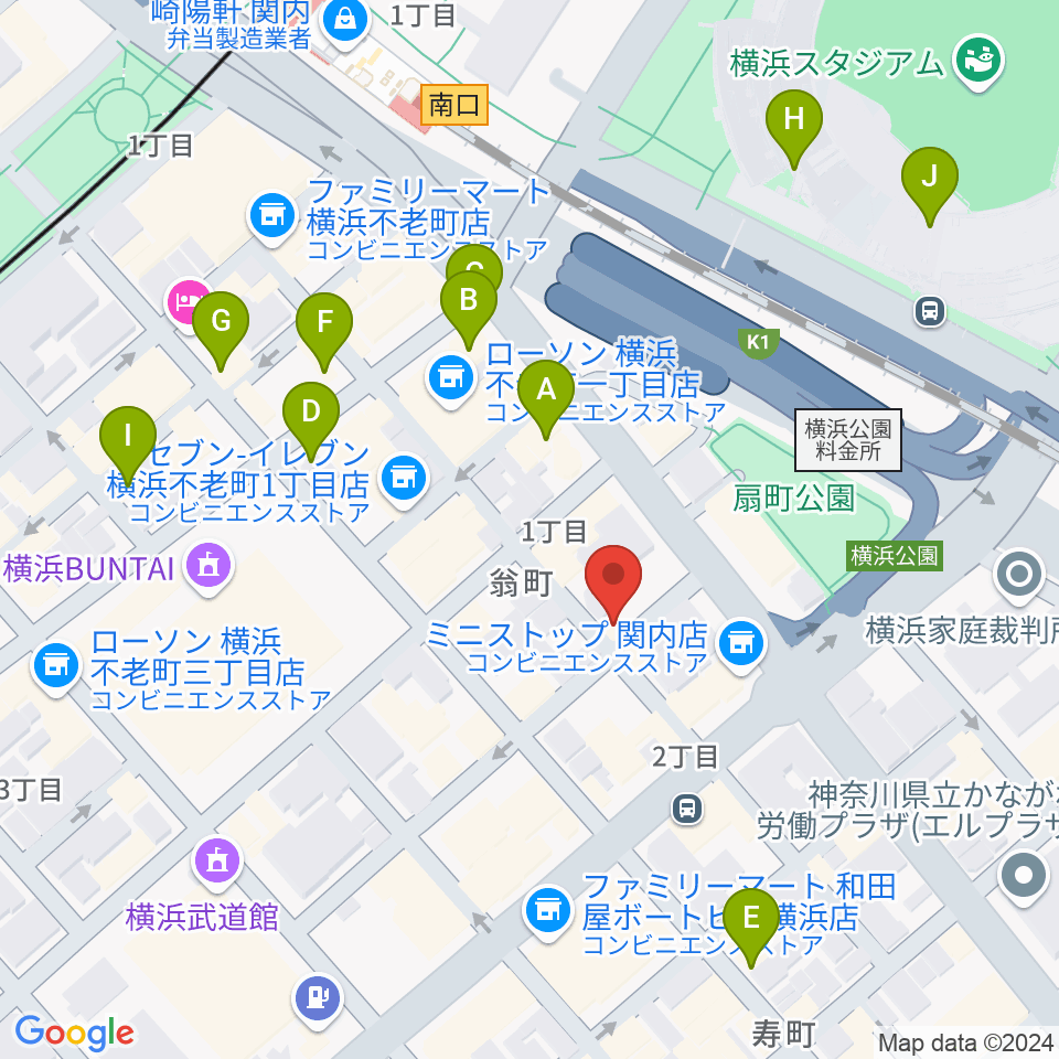 STORMY MONDAY周辺のカフェ一覧地図