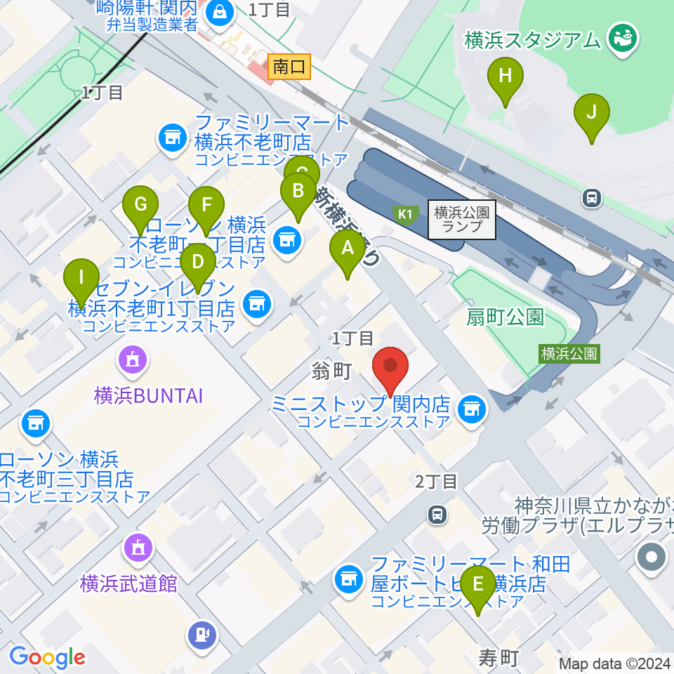 STORMY MONDAY周辺のカフェ一覧地図