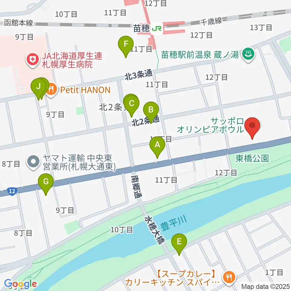 スタジオマグナム周辺のカフェ一覧地図