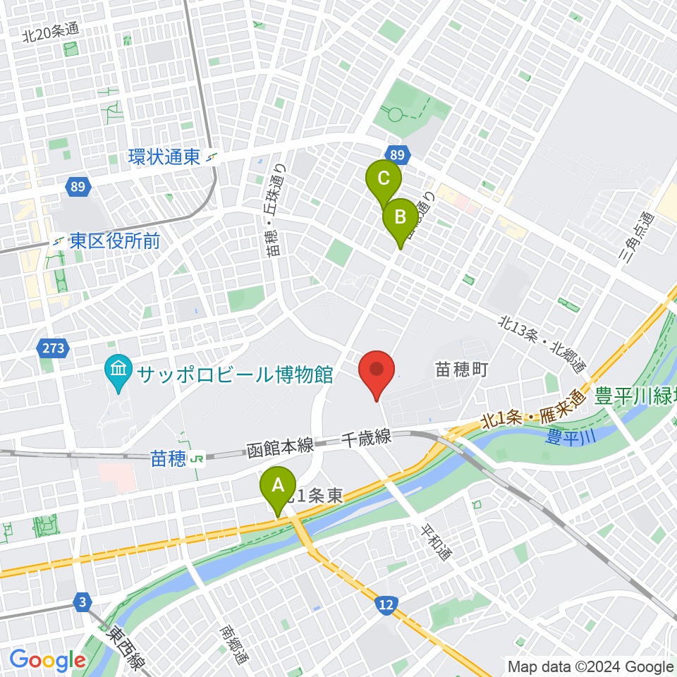 スタジオカディス周辺のカフェ一覧地図