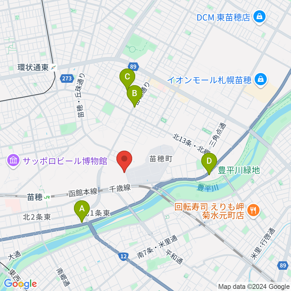 スタジオカディス周辺のカフェ一覧地図