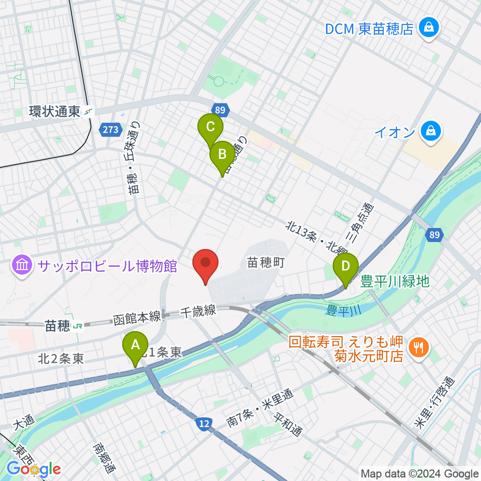 スタジオカディス周辺のカフェ一覧地図