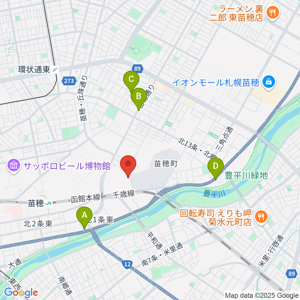 スタジオカディス周辺のカフェ一覧地図