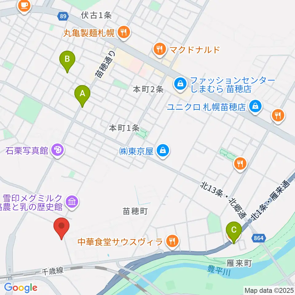 スタジオカディス周辺のカフェ一覧地図