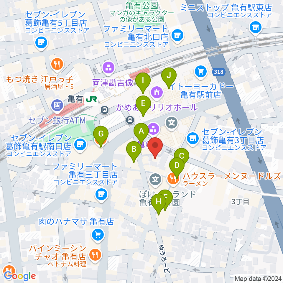 ジャズ38オルガンクラブ1968周辺のカフェ一覧地図