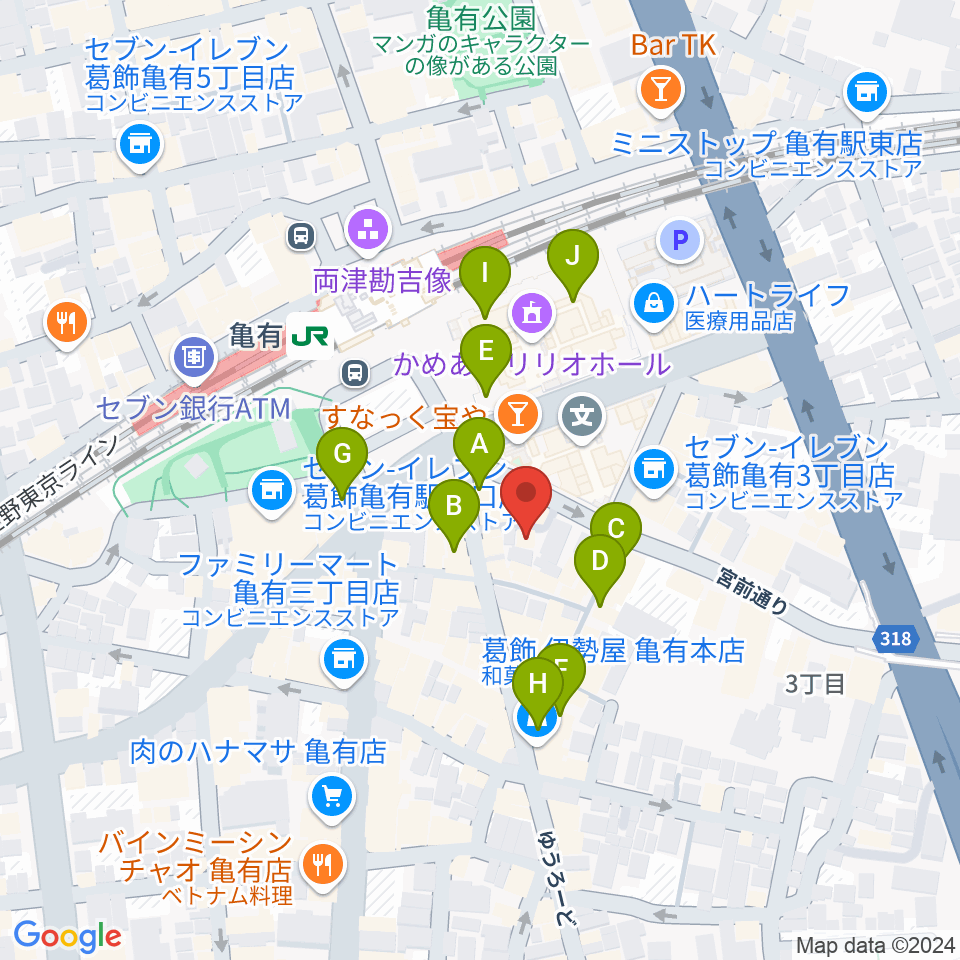 ジャズ38オルガンクラブ1968周辺のカフェ一覧地図