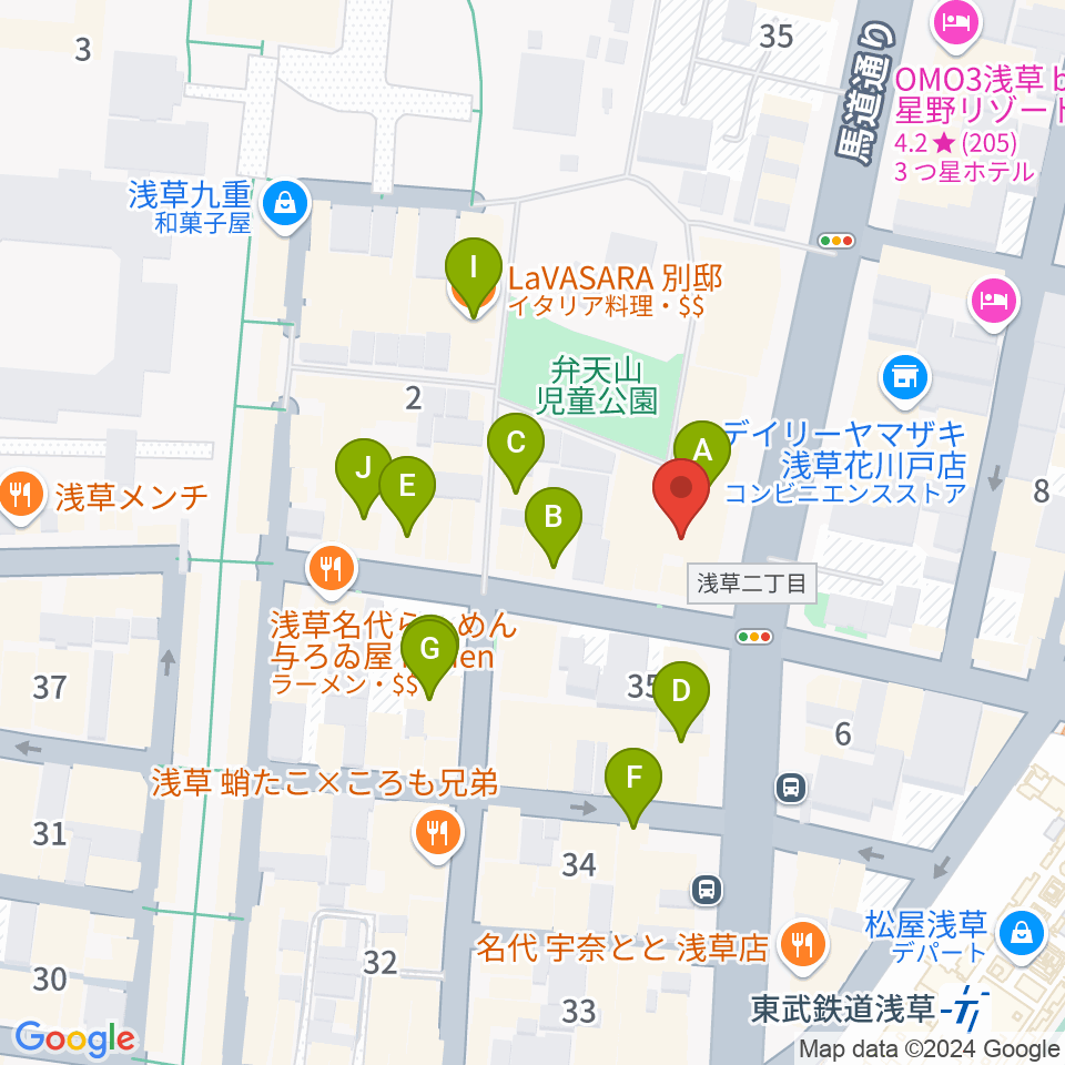 ライブ・バー舵輪周辺のカフェ一覧地図