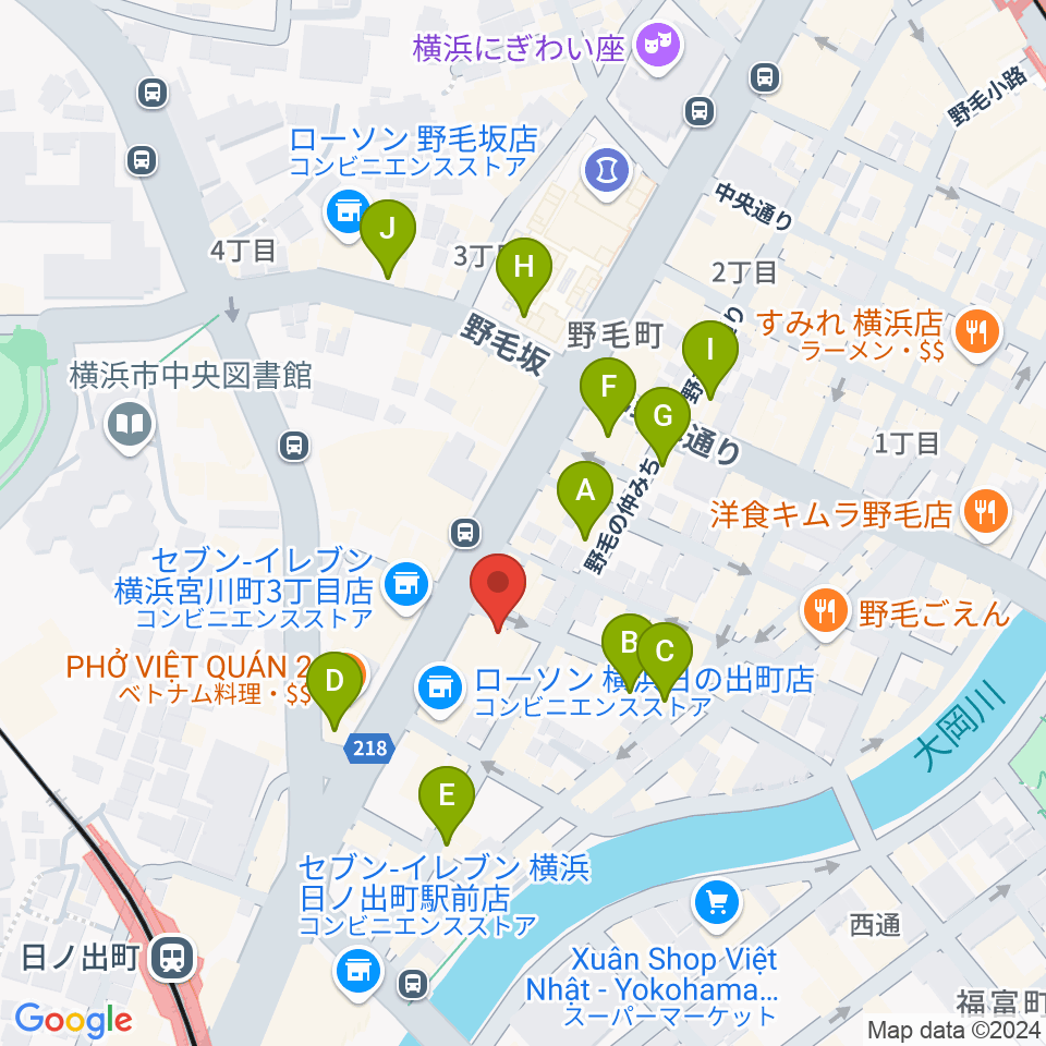 Sam's Bar周辺のカフェ一覧地図