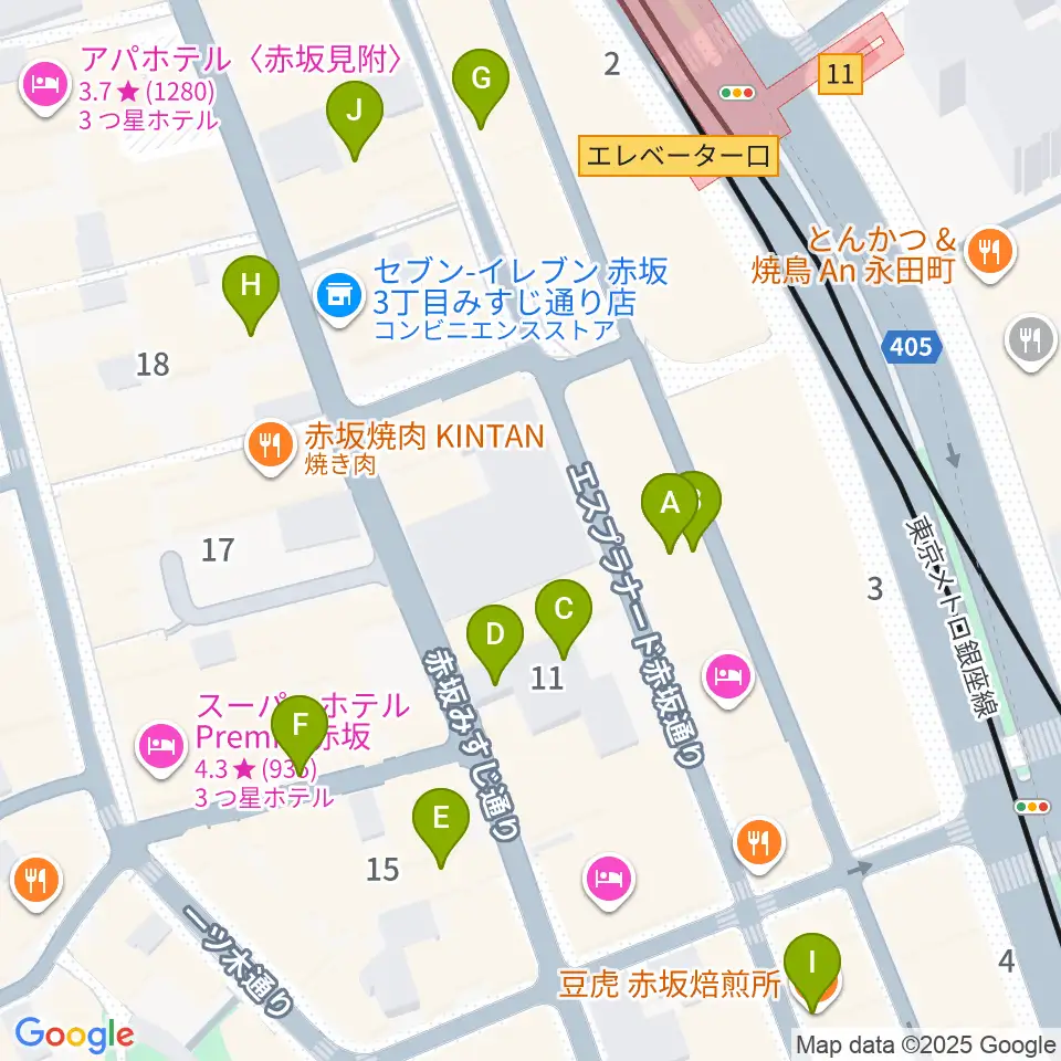 橋の下周辺のカフェ一覧地図
