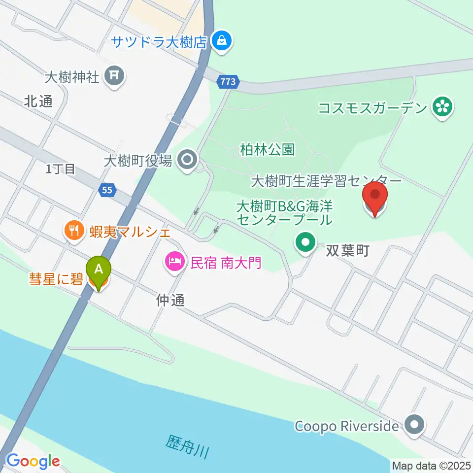 大樹町生涯学習センター周辺のカフェ一覧地図