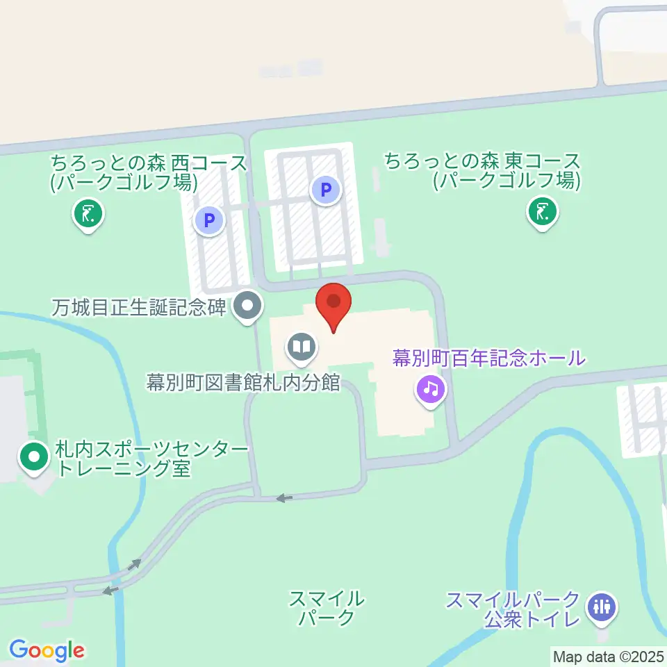 幕別町百年記念ホール周辺のカフェ一覧地図