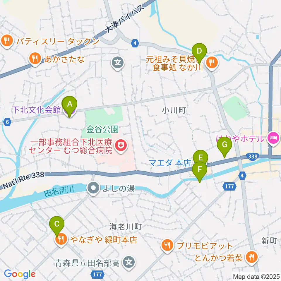 下北文化会館周辺のカフェ一覧地図