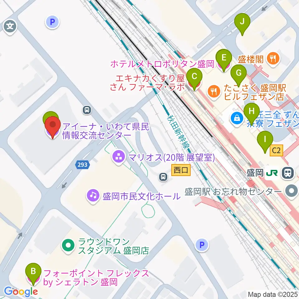 キオクシアアイーナ周辺のカフェ一覧地図