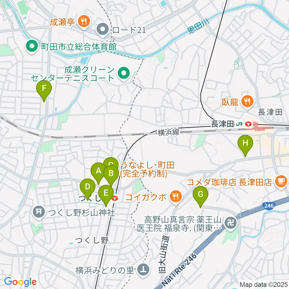 ジャズピアノレッスン@GOOD NEWS周辺のカフェ一覧地図
