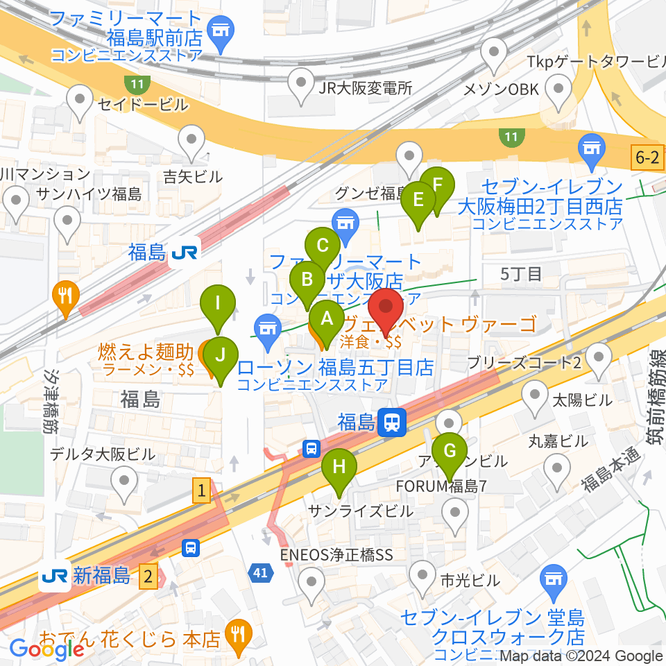 スタジオNECO周辺のカフェ一覧地図