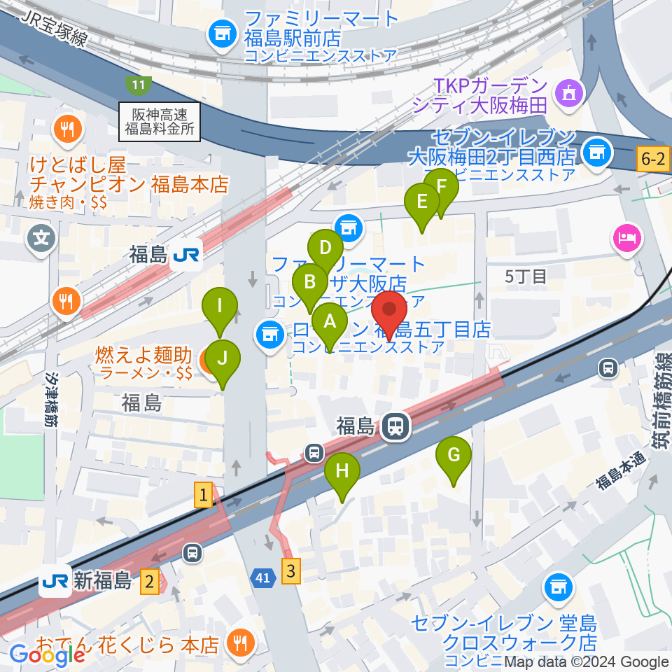 スタジオNECO周辺のカフェ一覧地図