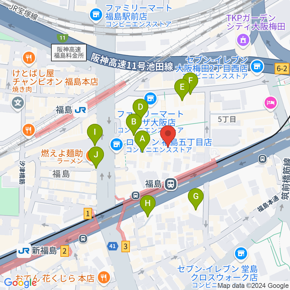 スタジオNECO周辺のカフェ一覧地図