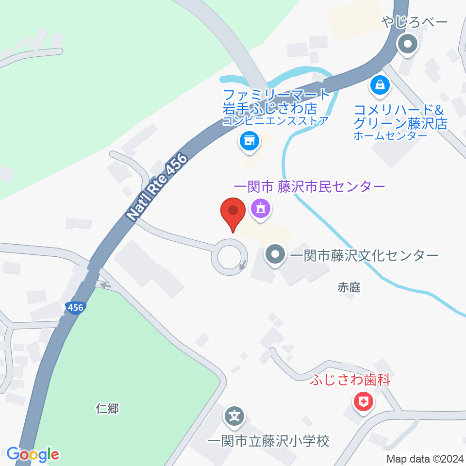 一関市藤沢文化センター周辺のカフェ一覧地図