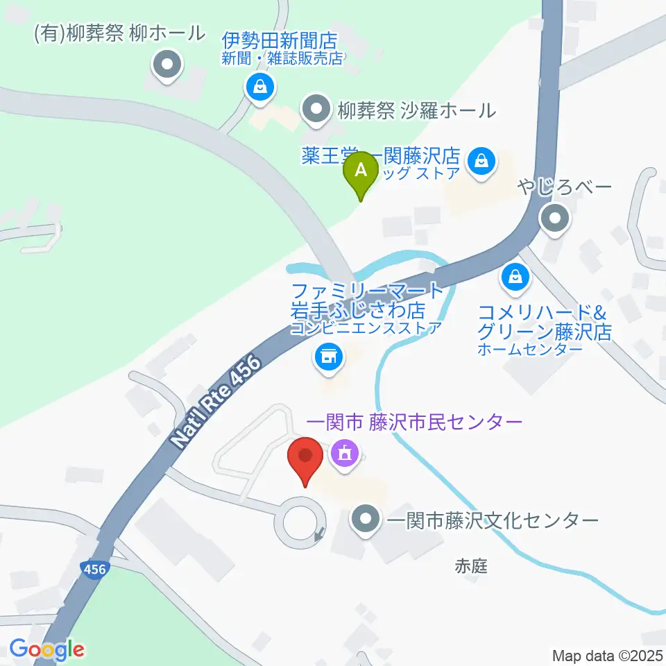 一関市藤沢文化センター周辺のカフェ一覧地図