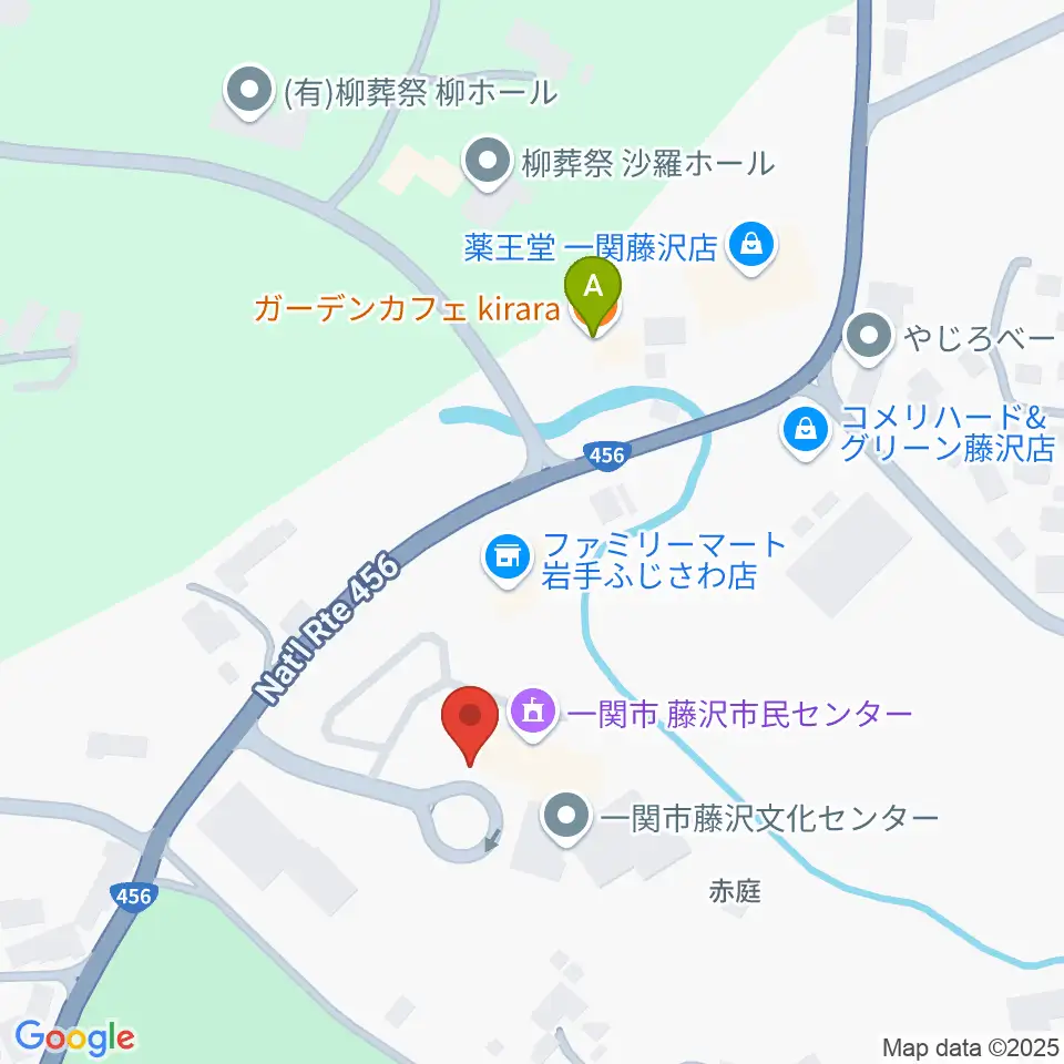 一関市藤沢文化センター周辺のカフェ一覧地図