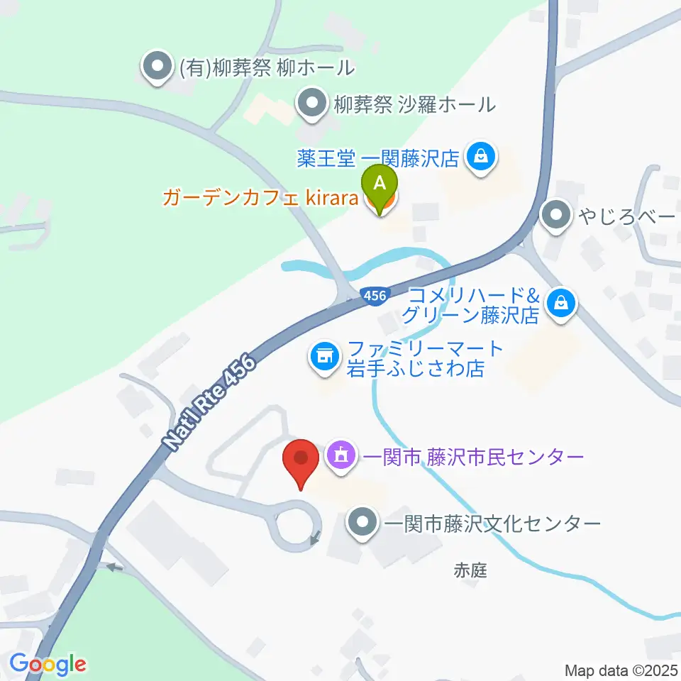 一関市藤沢文化センター周辺のカフェ一覧地図