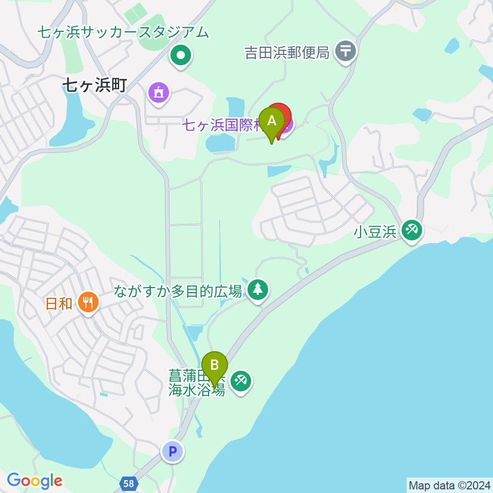 七ヶ浜国際村 国際村ホール周辺のカフェ一覧地図