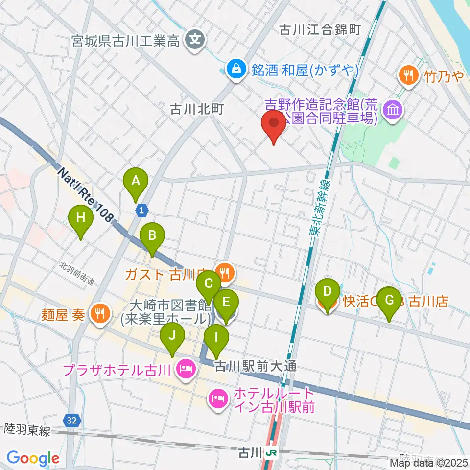 村田工務所 パタ崎さんHall おおさき周辺のカフェ一覧地図