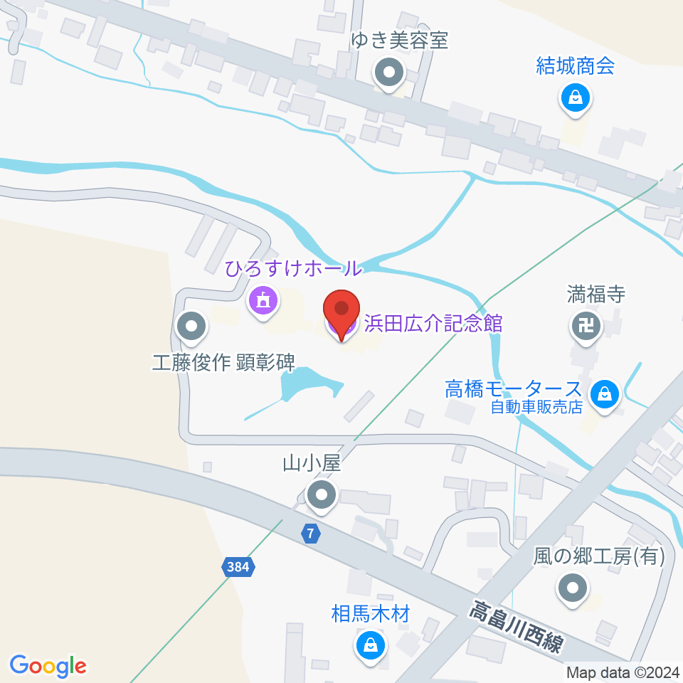 浜田広介記念館周辺のカフェ一覧地図