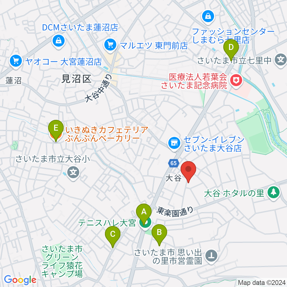 七里コミュニティセンター周辺のカフェ一覧地図