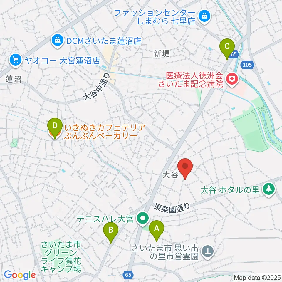 七里コミュニティセンター周辺のカフェ一覧地図