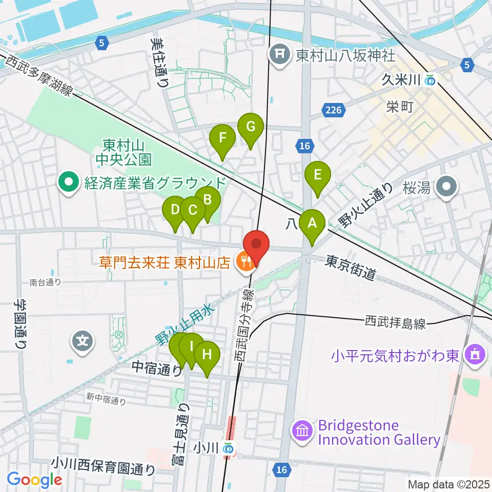Rescue5 Music Academy周辺のカフェ一覧地図