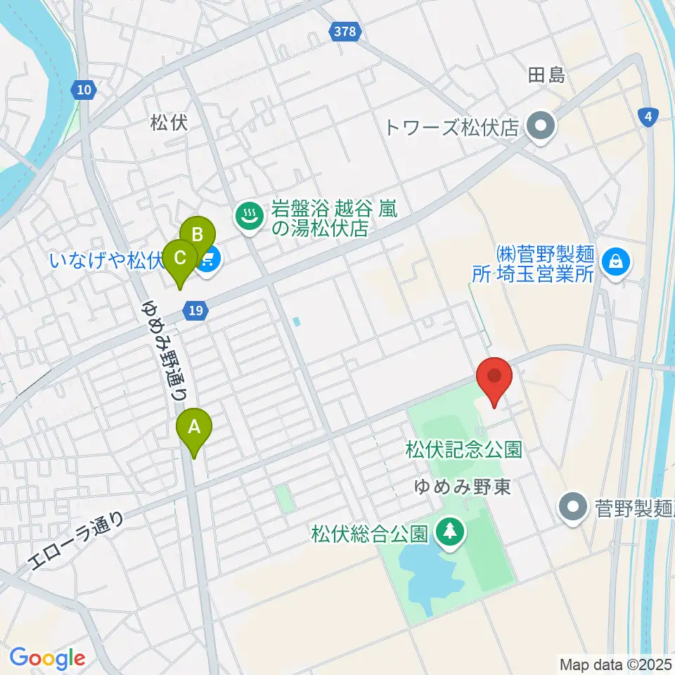 田園ホール・エローラ周辺のカフェ一覧地図