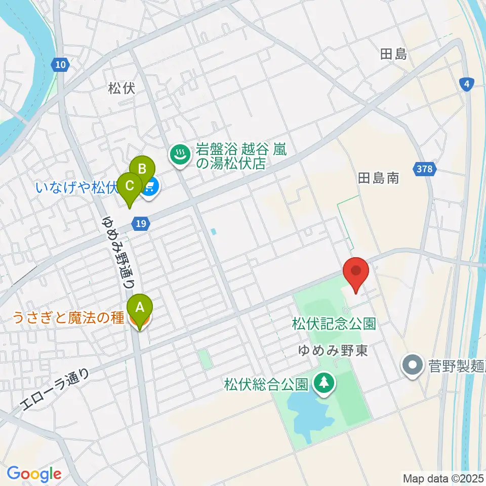 田園ホール・エローラ周辺のカフェ一覧地図