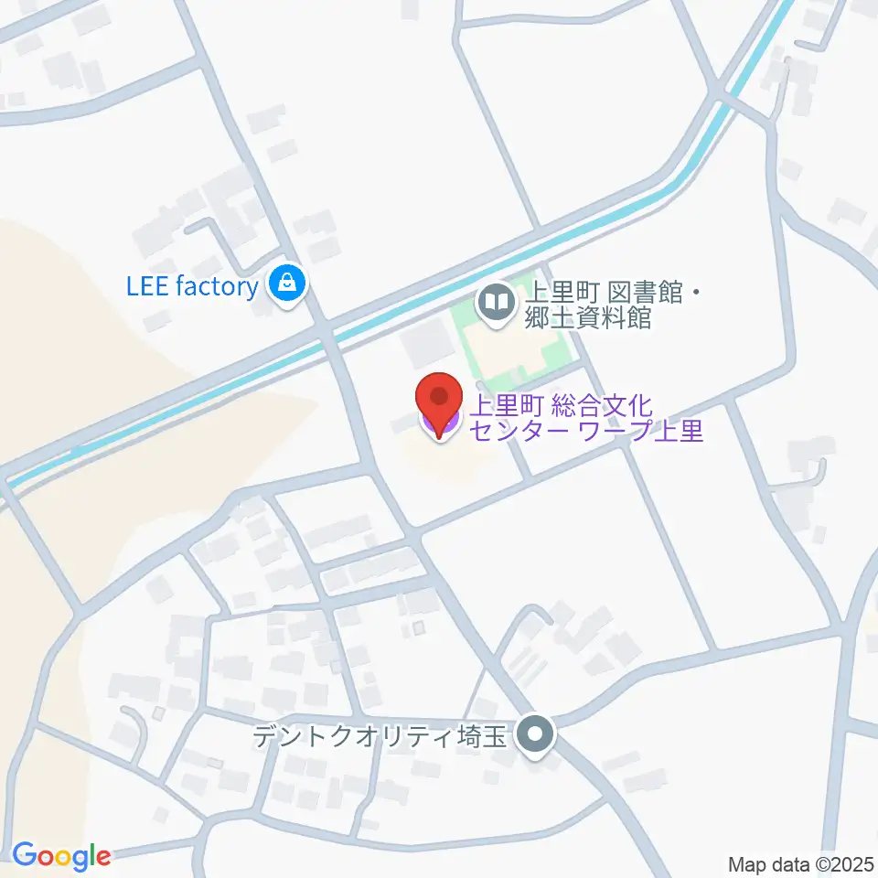上里町総合文化センター ワープ上里周辺のカフェ一覧地図