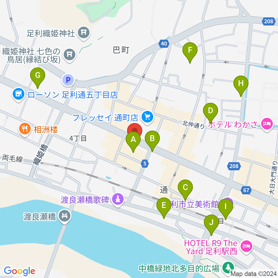 JAZZ 屋根裏周辺のカフェ一覧地図